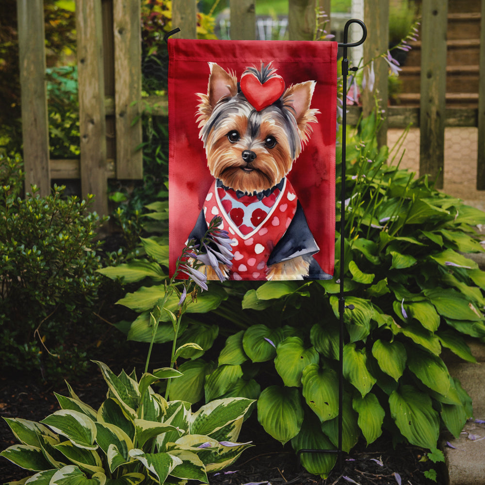 Buy this Yorkshire Terrier My Valentine Garden Flag