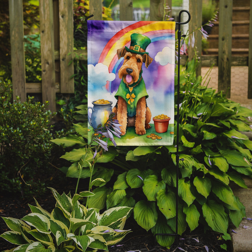 Buy this Airedale Terrier St Patrick's Day Garden Flag