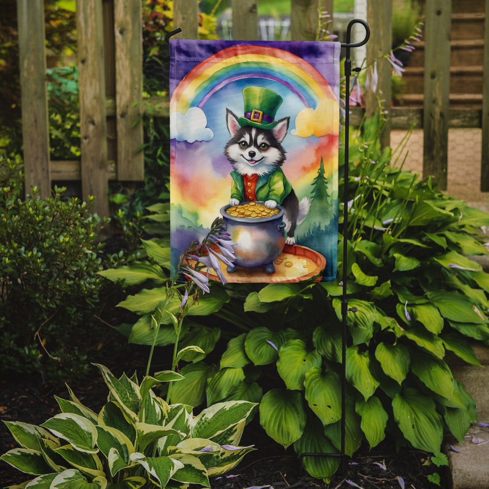 Buy this Alaskan Klee Kai St Patrick's Day Garden Flag