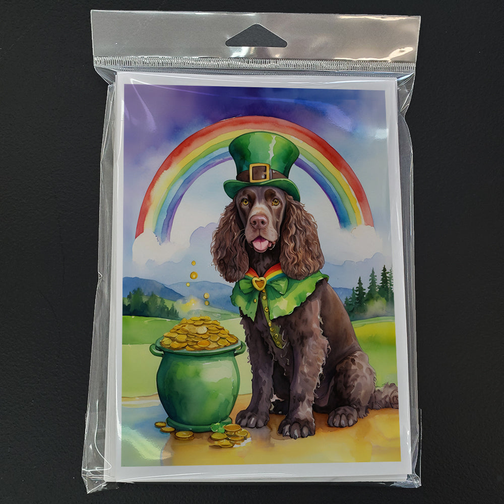 American Water Spaniel St Patrick's Day Greeting Cards Pack of 8