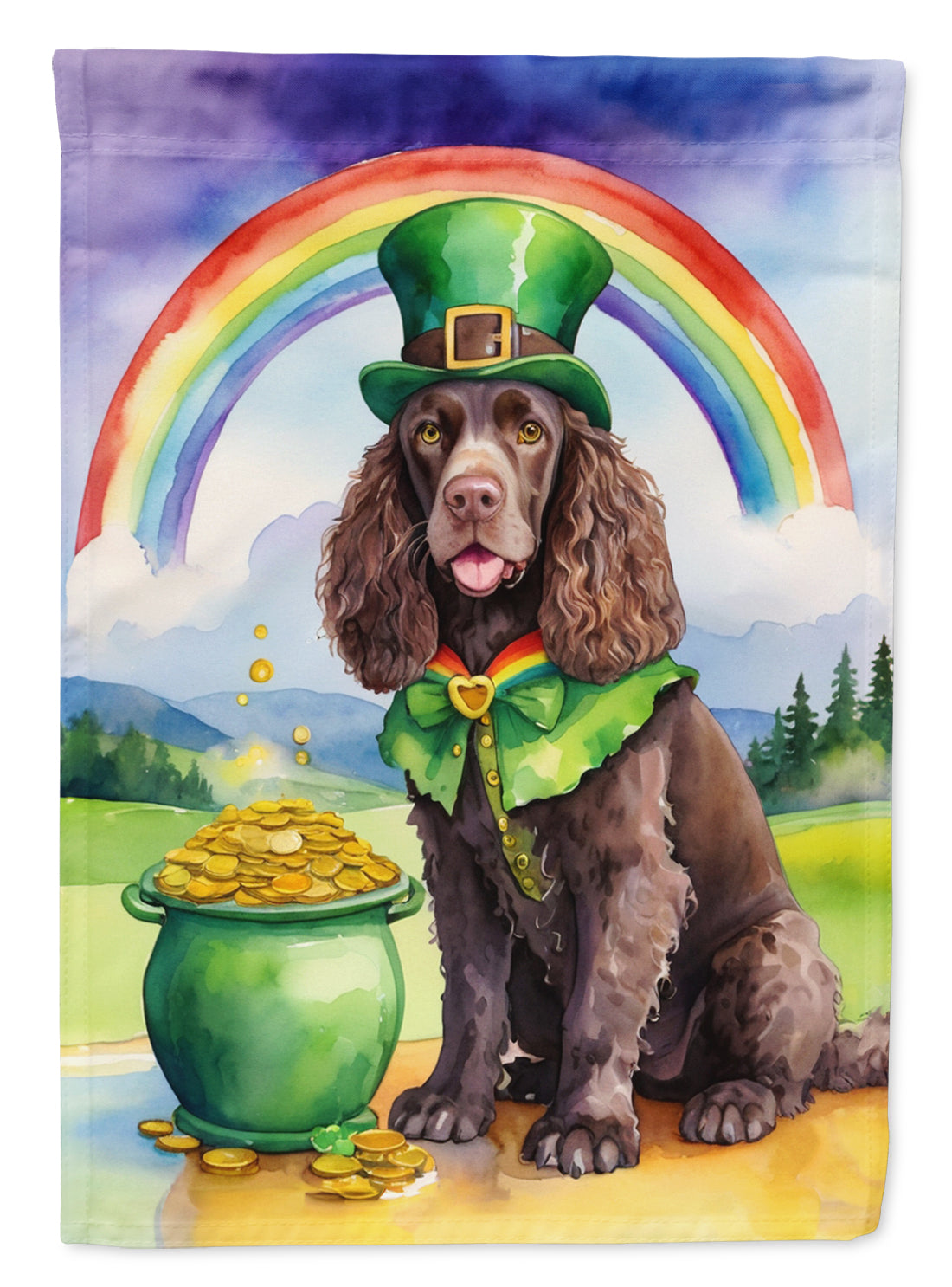 Buy this American Water Spaniel St Patrick's Day Garden Flag