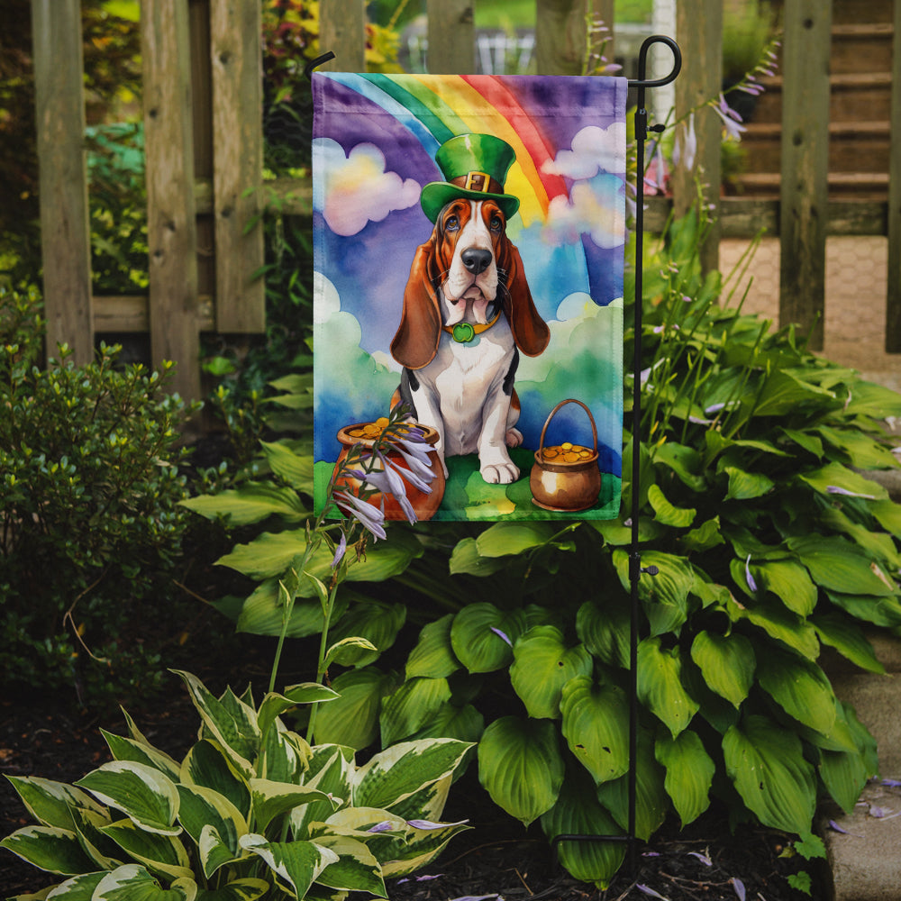 Buy this Basset Hound St Patrick's Day Garden Flag