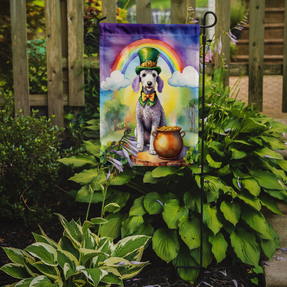 Buy this Bedlington Terrier St Patrick's Day Garden Flag
