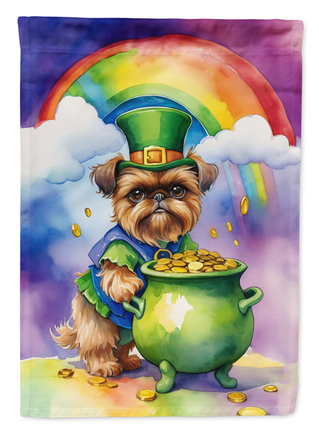 Buy this Brussels Griffon St Patrick's Day Garden Flag