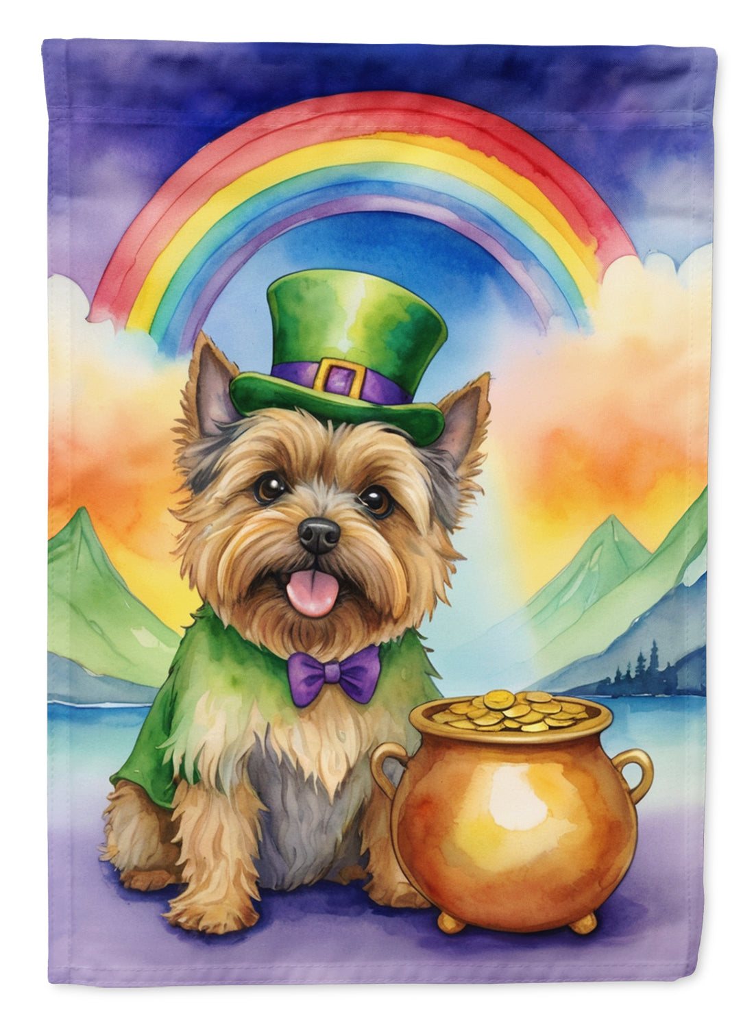 Buy this Cairn Terrier St Patrick's Day Garden Flag