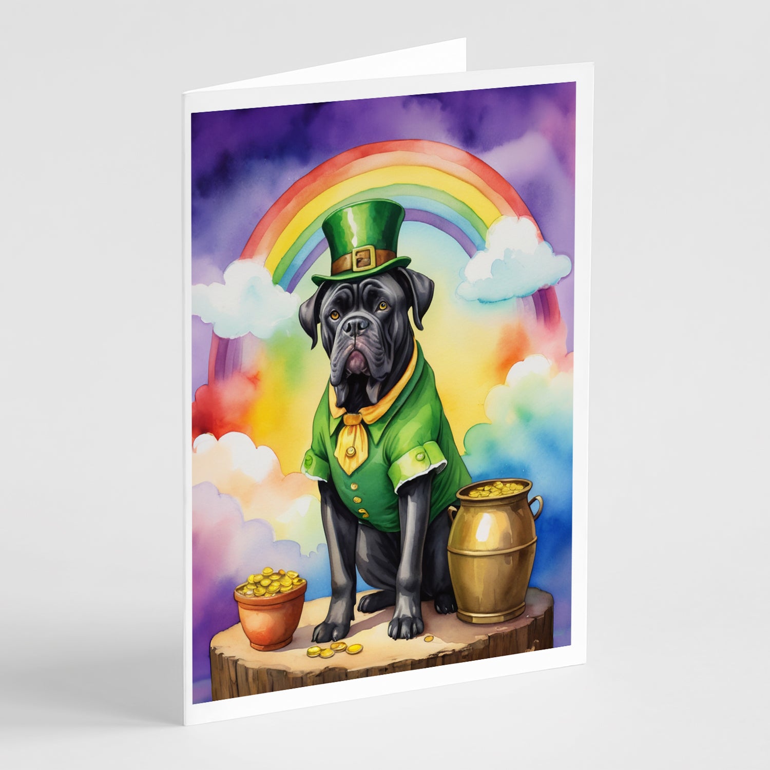 Buy this Cane Corso St Patrick's Day Greeting Cards Pack of 8