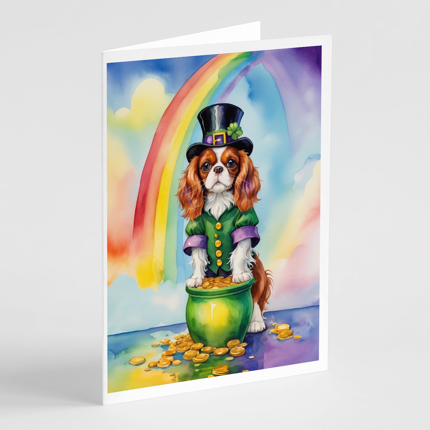 Buy this Cavalier Spaniel St Patrick's Day Greeting Cards Pack of 8