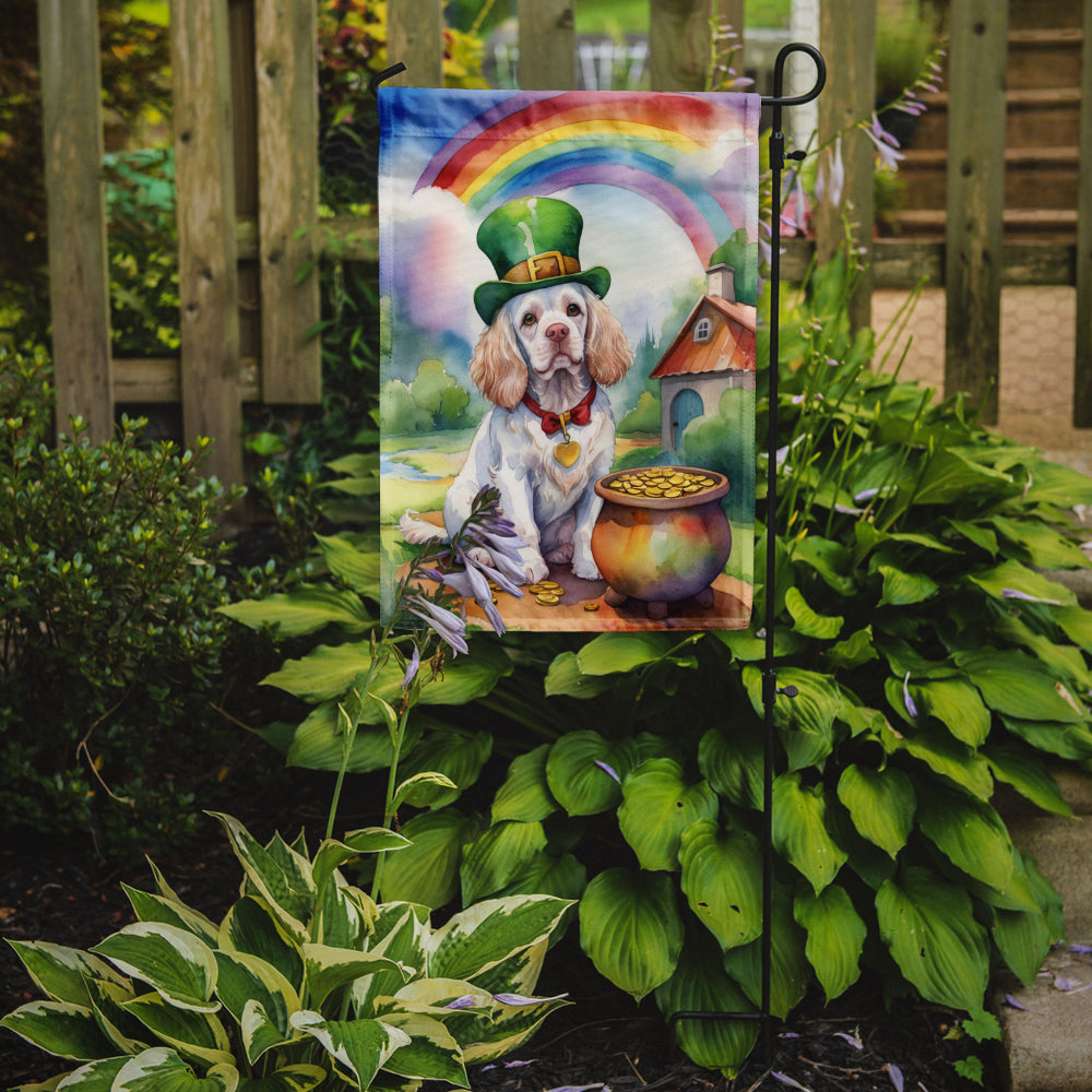 Buy this Clumber Spaniel St Patrick's Day Garden Flag