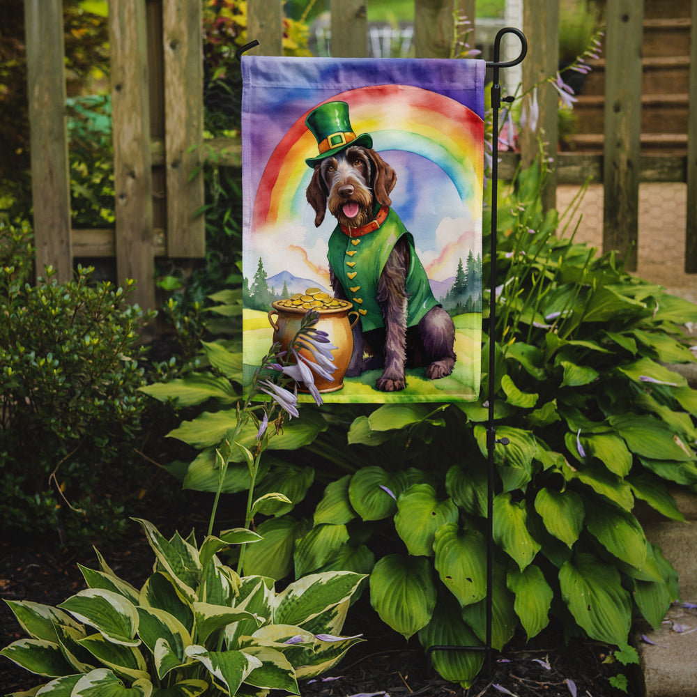 Buy this German Wirehaired Pointer St Patrick's Day Garden Flag