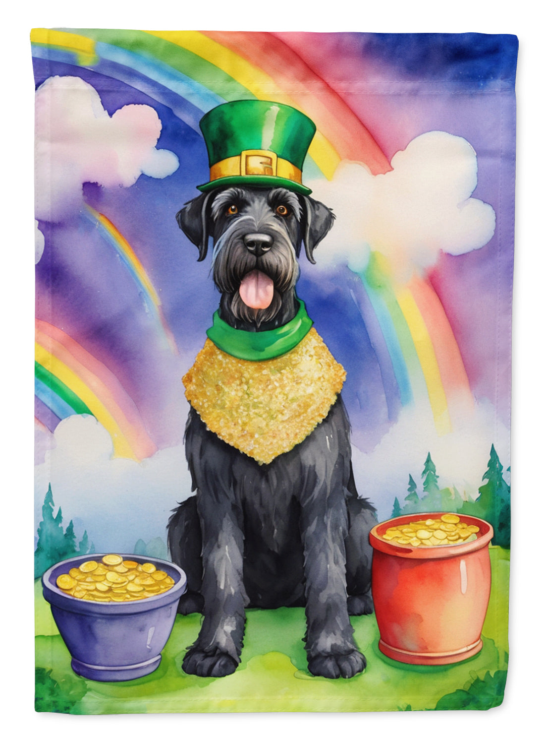 Buy this Giant Schnauzer St Patrick's Day House Flag