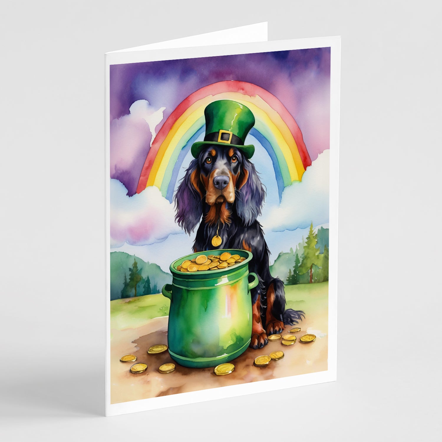 Buy this Gordon Setter St Patrick's Day Greeting Cards Pack of 8