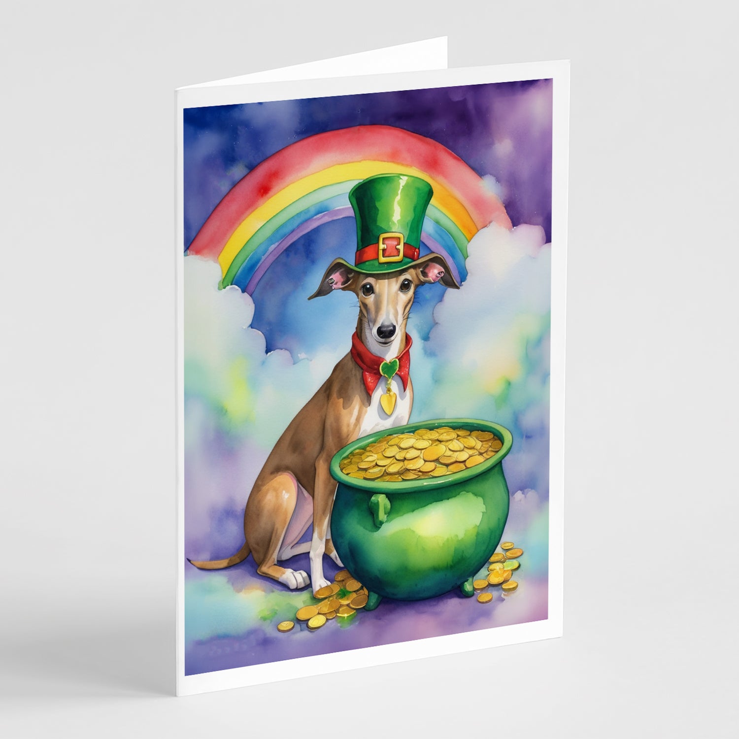 Buy this Greyhound St Patrick's Day Greeting Cards Pack of 8