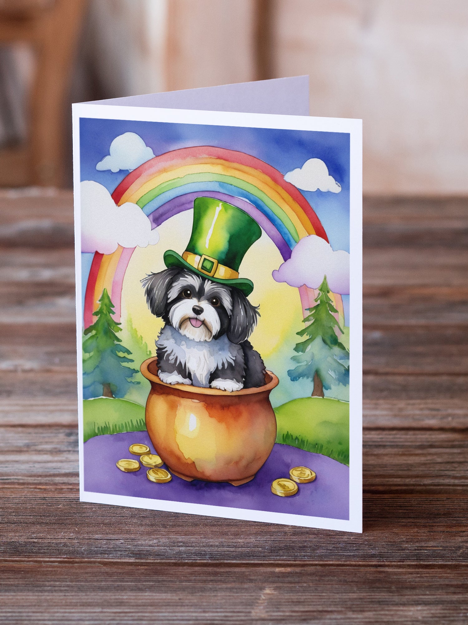 Buy this Havanese St Patrick's Day Greeting Cards Pack of 8