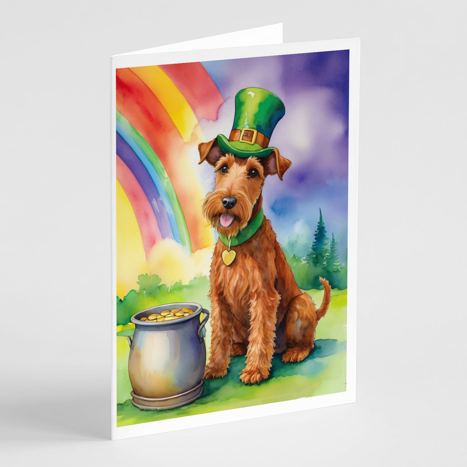 Buy this Irish Terrier St Patrick's Day Greeting Cards Pack of 8