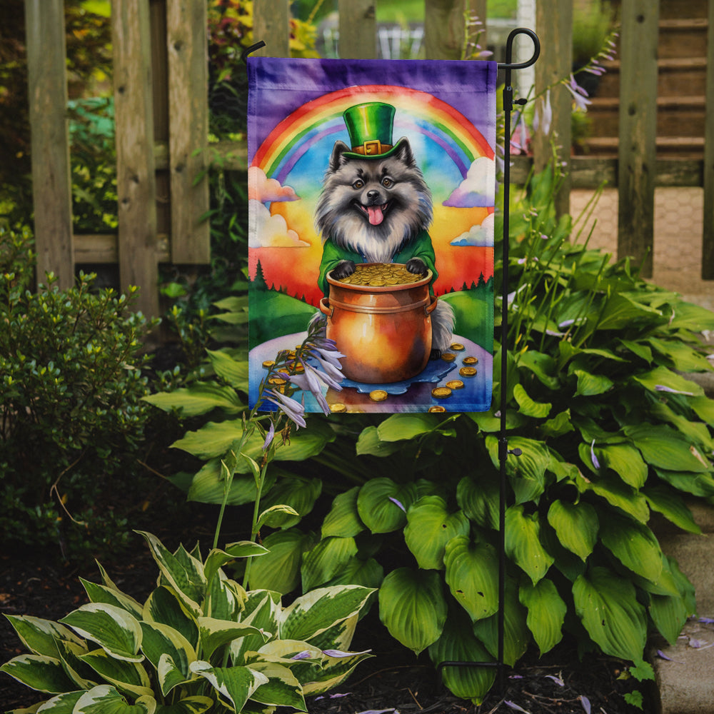 Buy this Keeshond St Patrick's Day Garden Flag
