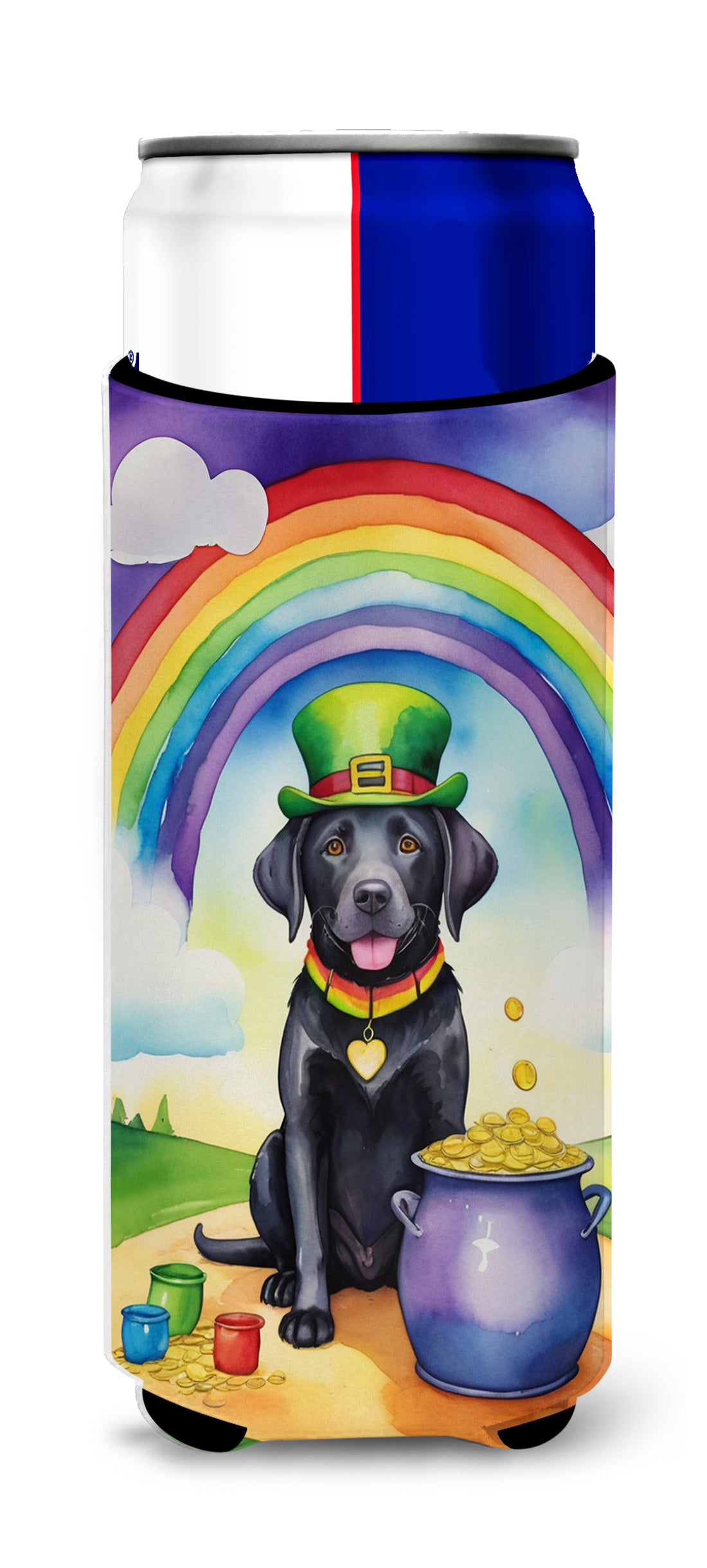 Buy this Labrador Retriever St Patrick's Day Hugger for Ultra Slim Cans