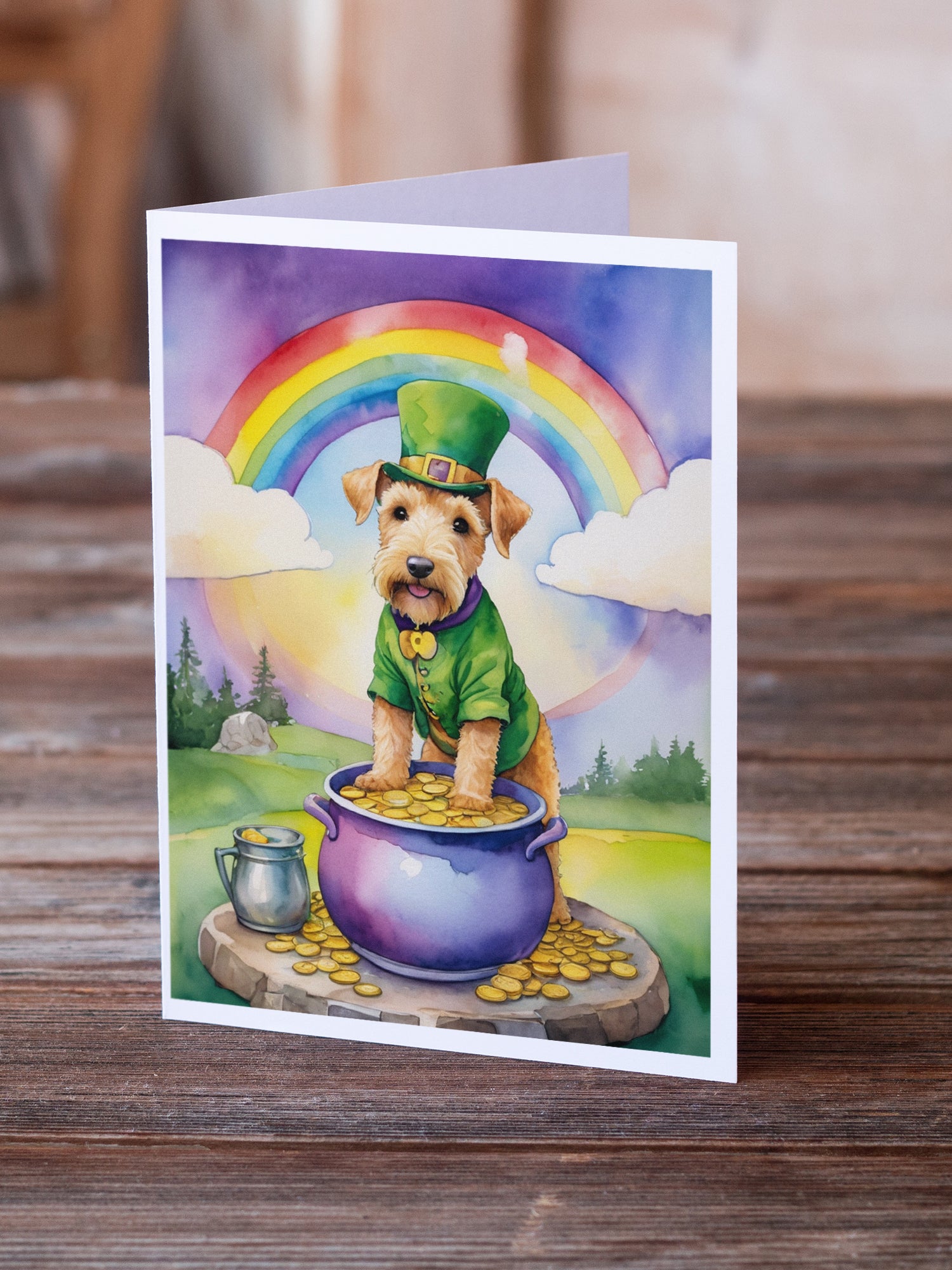 Buy this Lakeland Terrier St Patrick's Day Greeting Cards Pack of 8