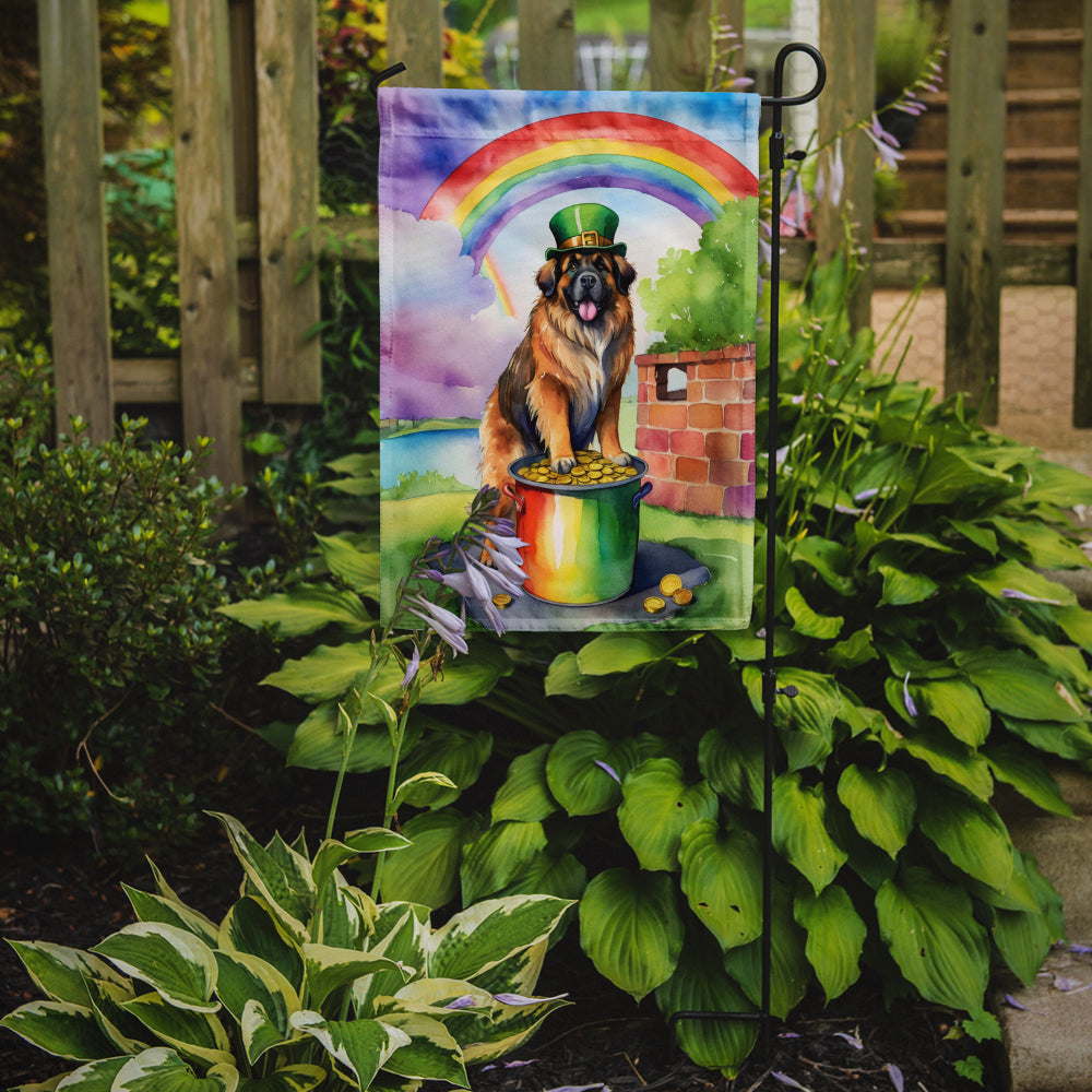 Leonberger St Patrick's Day Garden Flag
