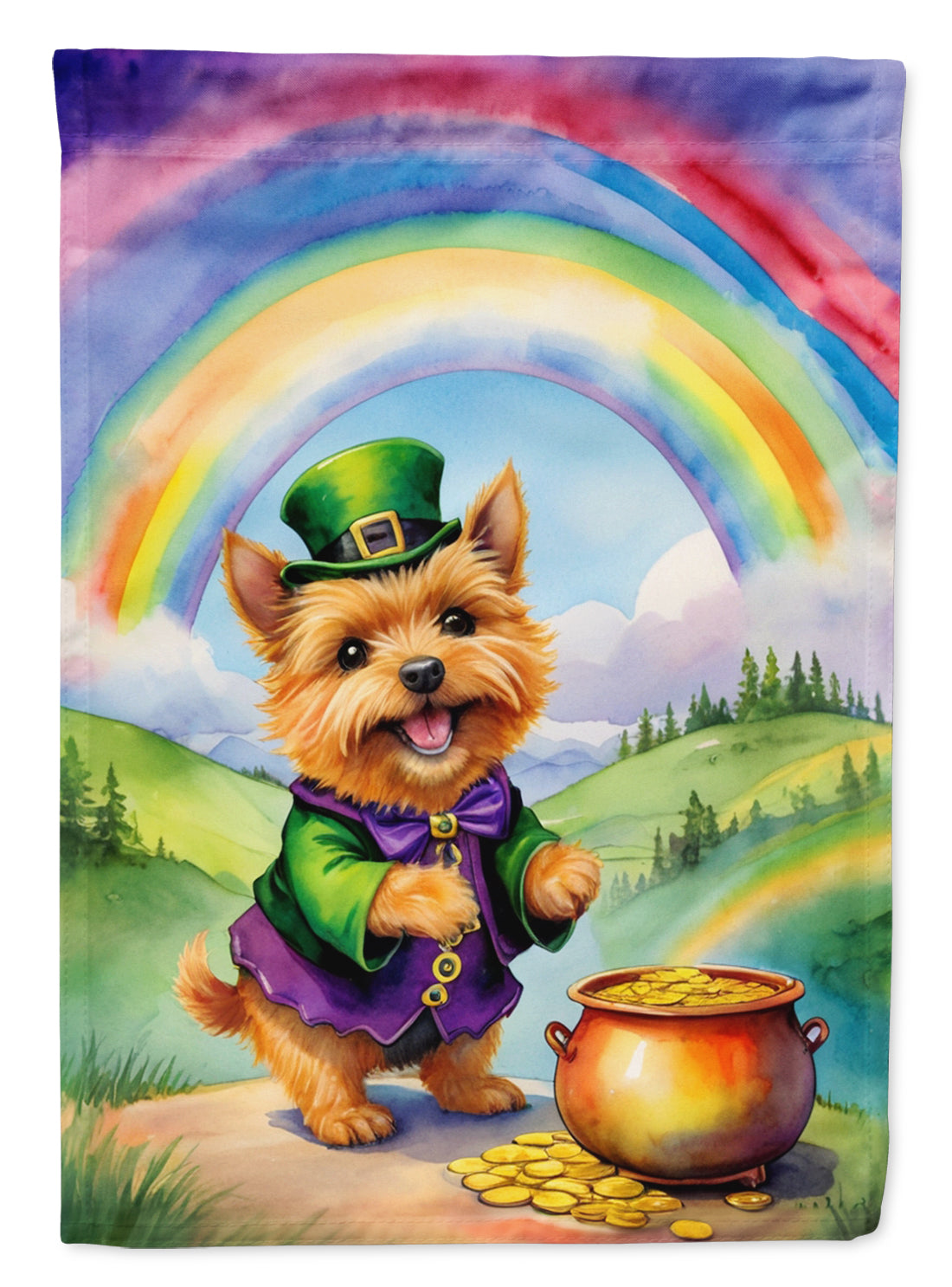 Buy this Norwich Terrier St Patrick's Day House Flag
