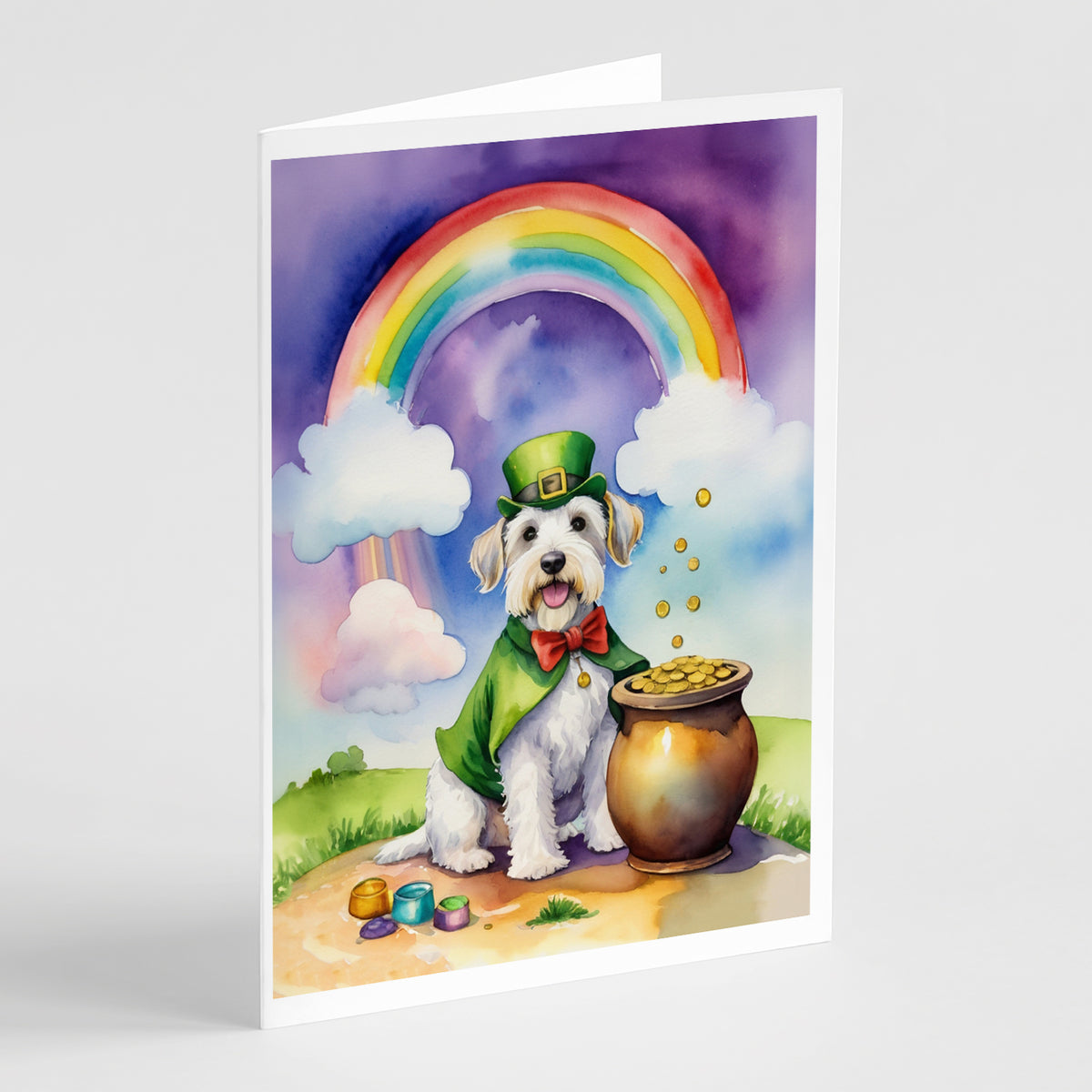 Buy this Sealyham Terrier St Patrick&#39;s Day Greeting Cards Pack of 8