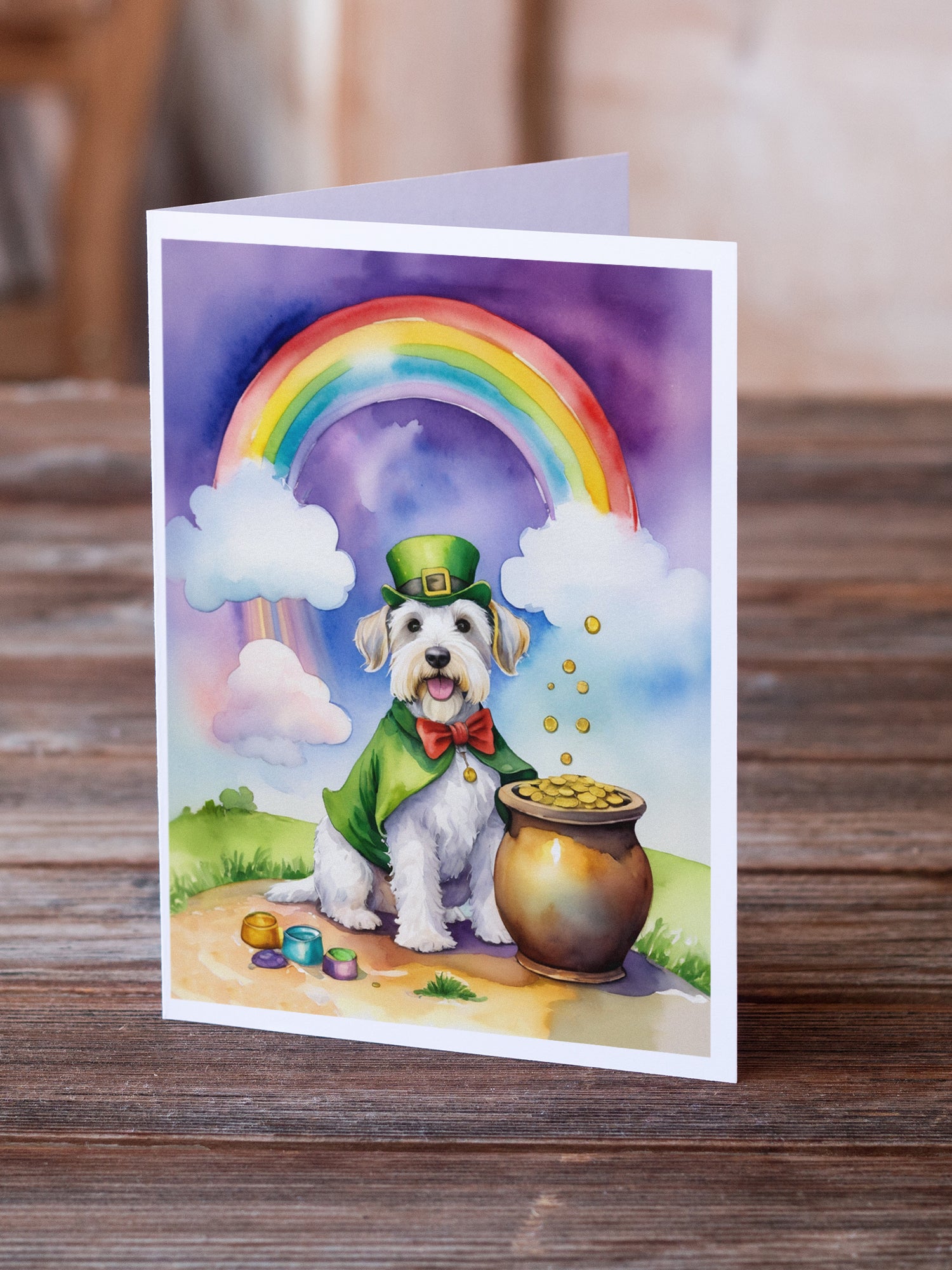 Buy this Sealyham Terrier St Patrick's Day Greeting Cards Pack of 8