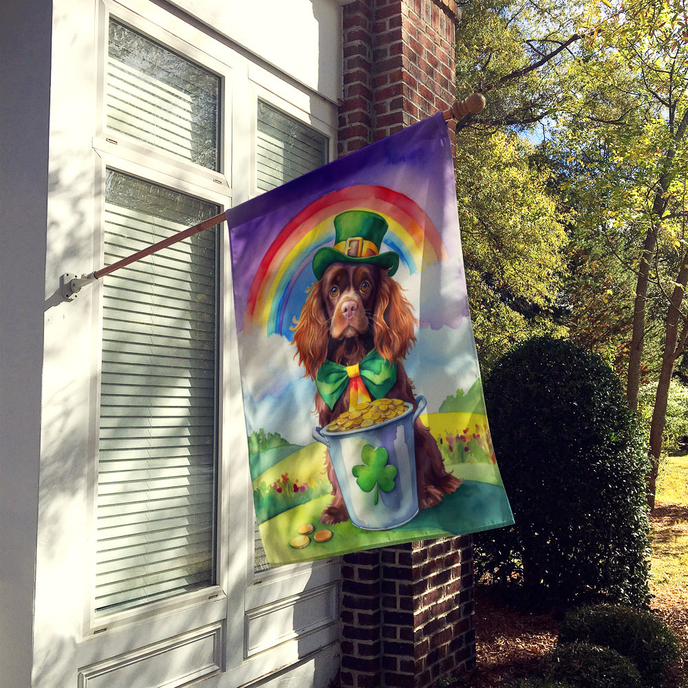 Buy this Sussex Spaniel St Patrick's Day House Flag