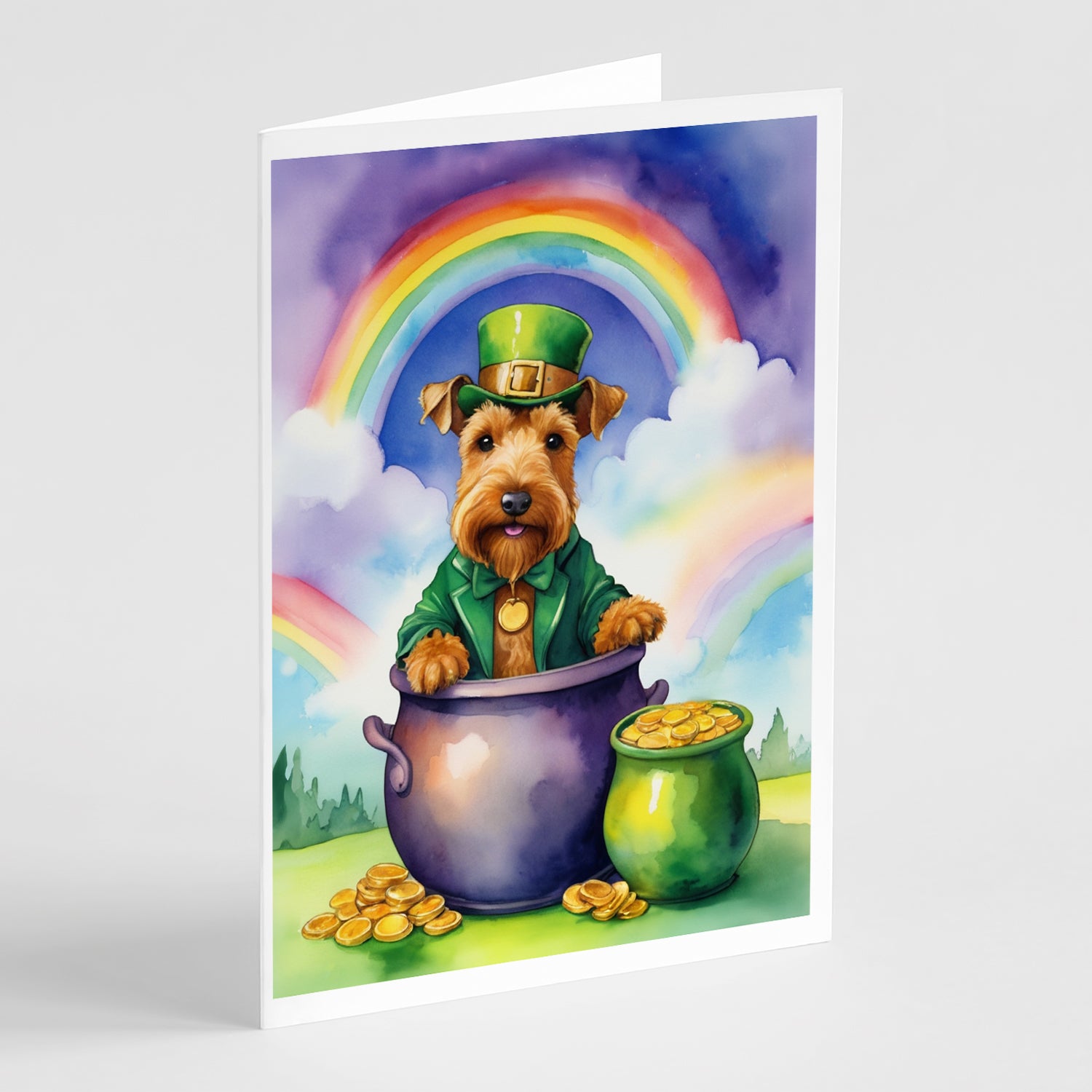Buy this Welsh Terrier St Patrick's Day Greeting Cards Pack of 8