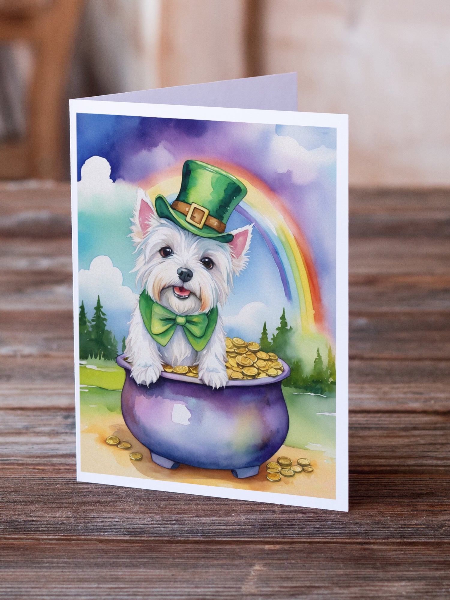 Buy this Westie St Patrick's Day Greeting Cards Pack of 8