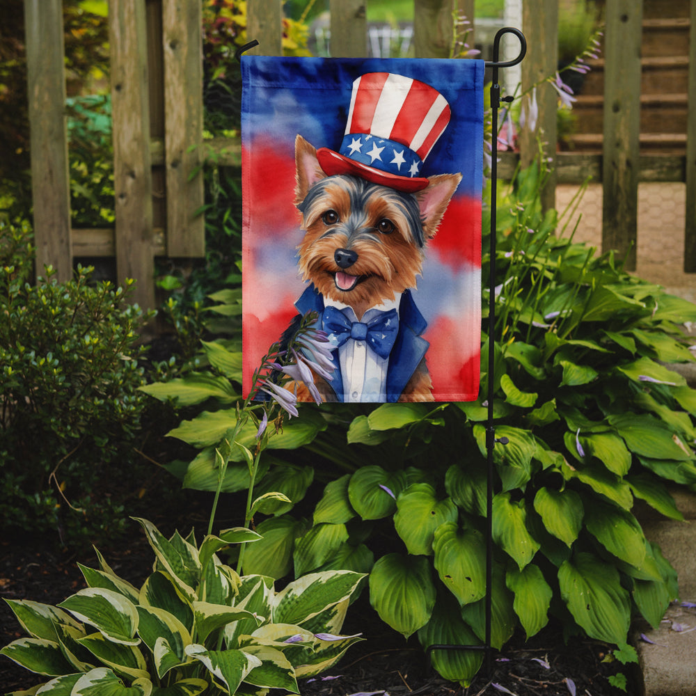 Australian Terrier Patriotic American Garden Flag