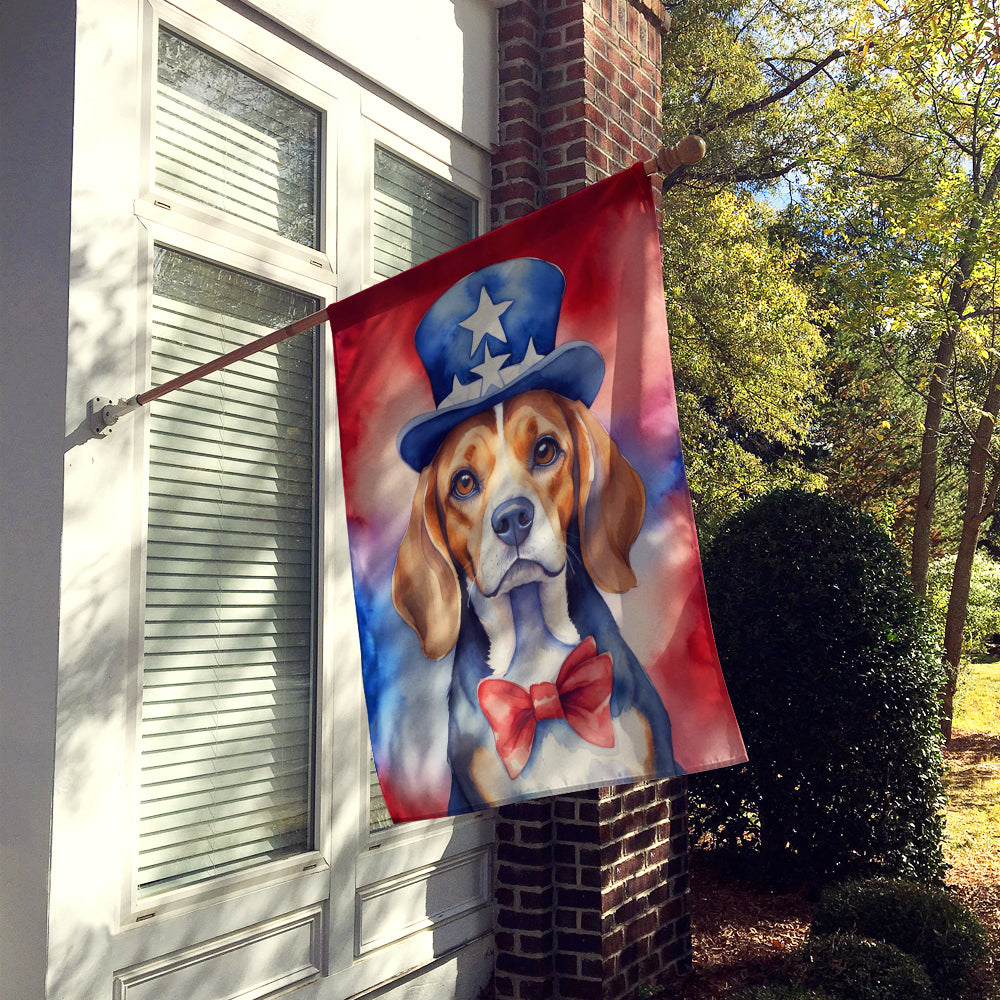 Buy this Beagle Patriotic American House Flag