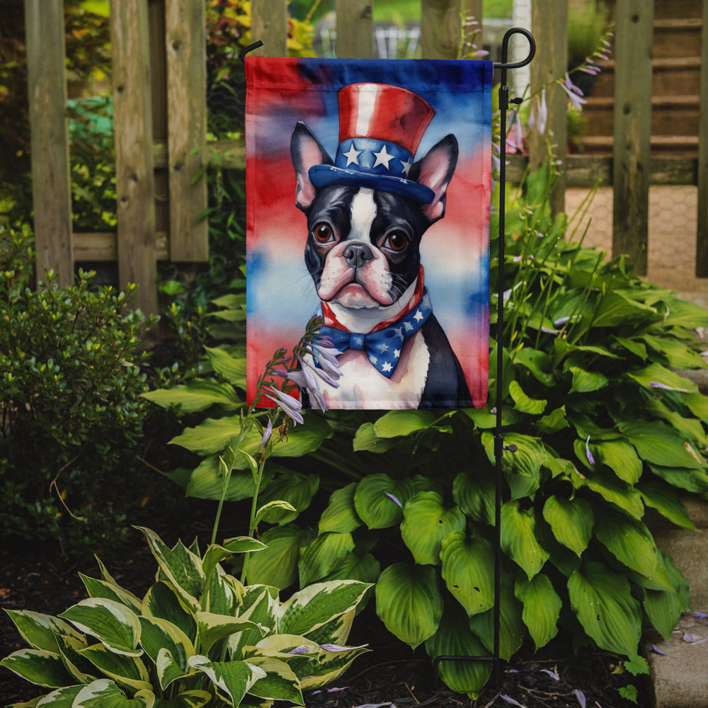 Buy this Boston Terrier Patriotic American Garden Flag