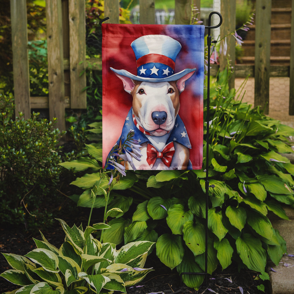 Buy this Bull Terrier Patriotic American Garden Flag