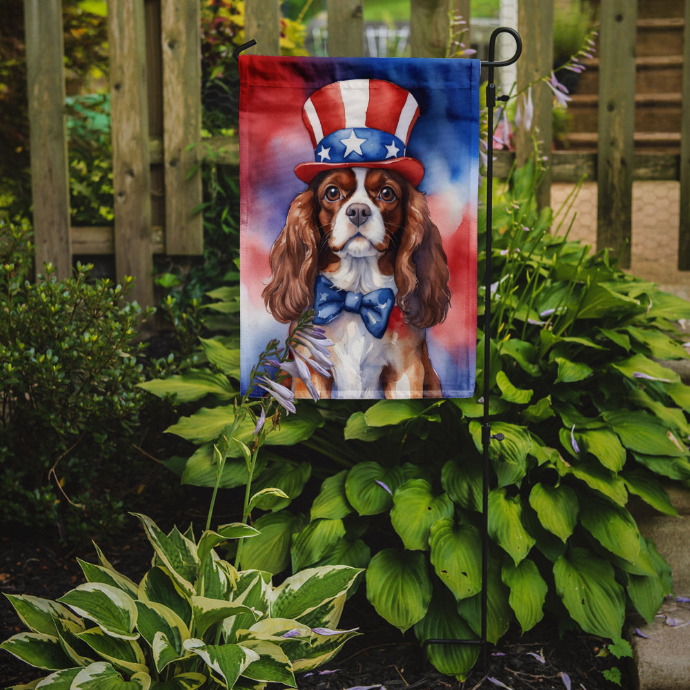 Buy this Cavalier Spaniel Patriotic American Garden Flag
