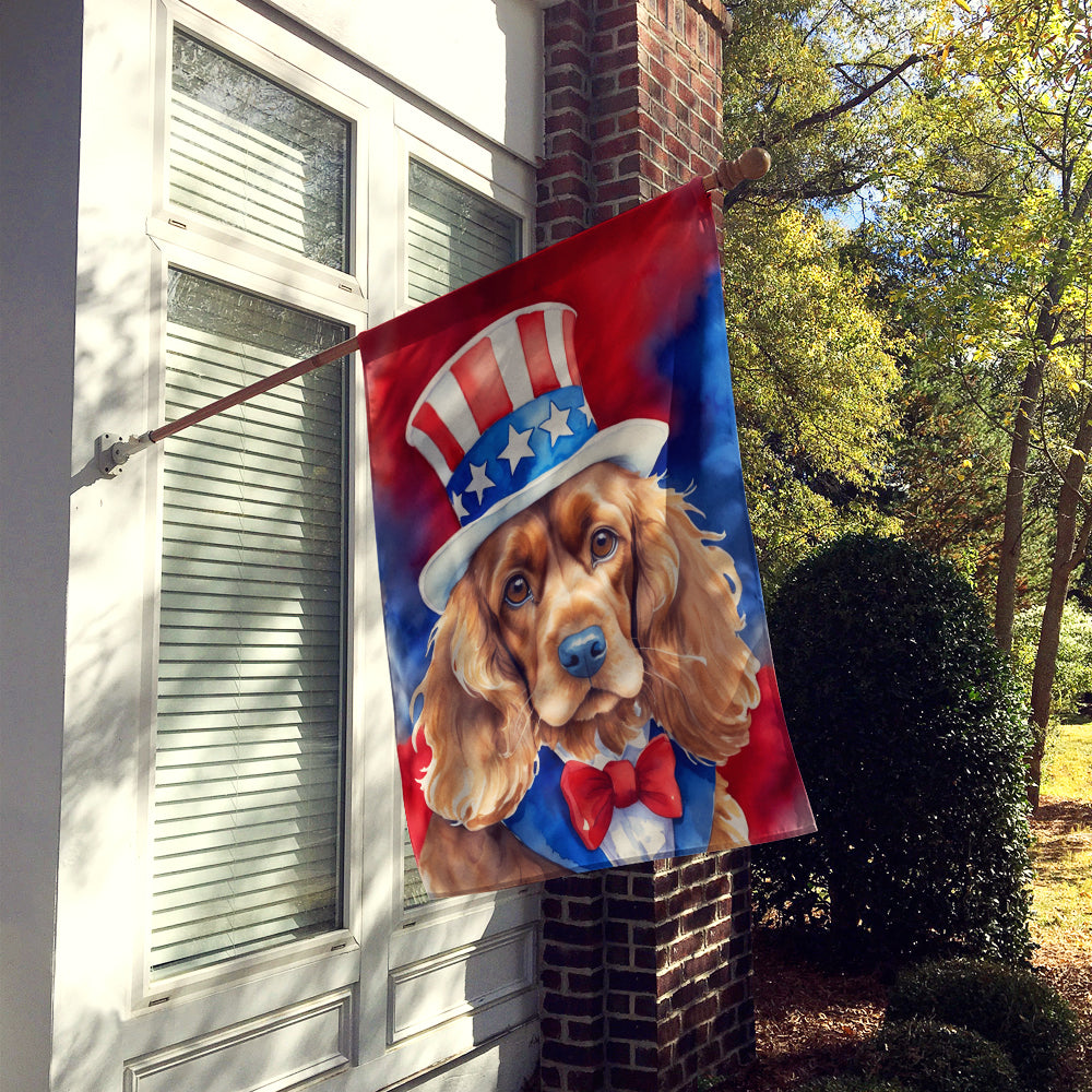 Buy this Cocker Spaniel Patriotic American House Flag