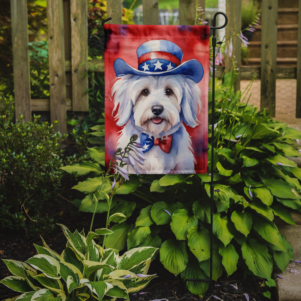 Buy this Coton de Tulear Patriotic American Garden Flag
