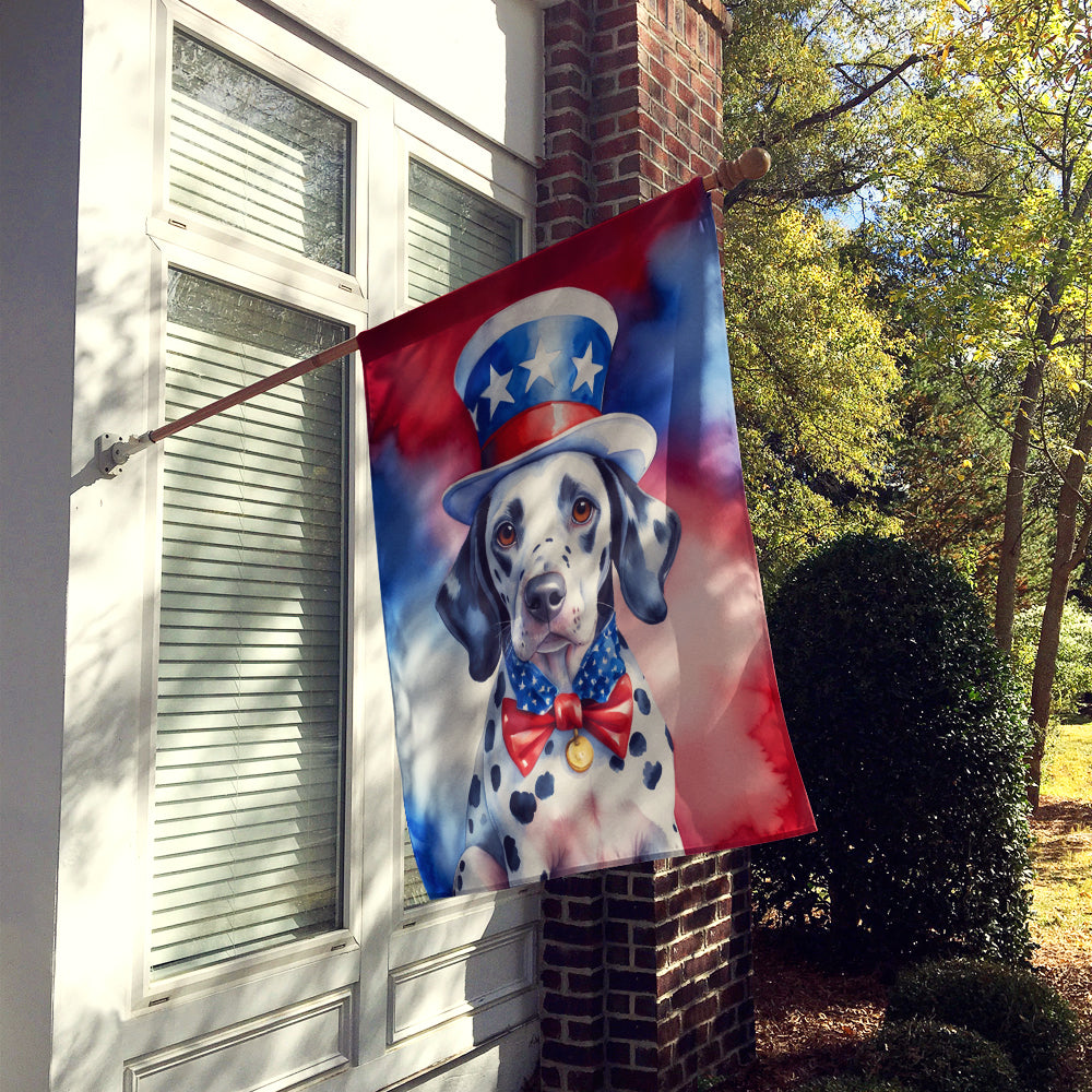 Buy this Dalmatian Patriotic American House Flag