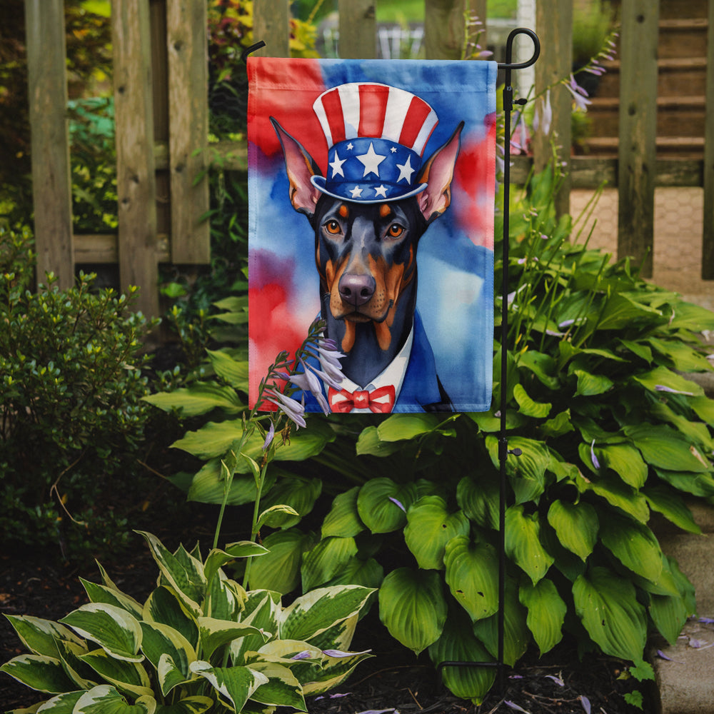 Buy this Doberman Pinscher Patriotic American Garden Flag
