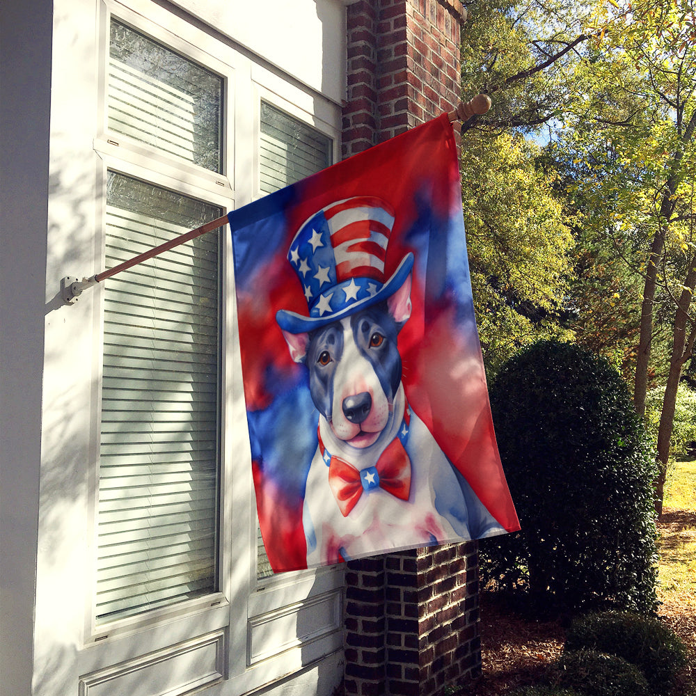Buy this English Bull Terrier Patriotic American House Flag