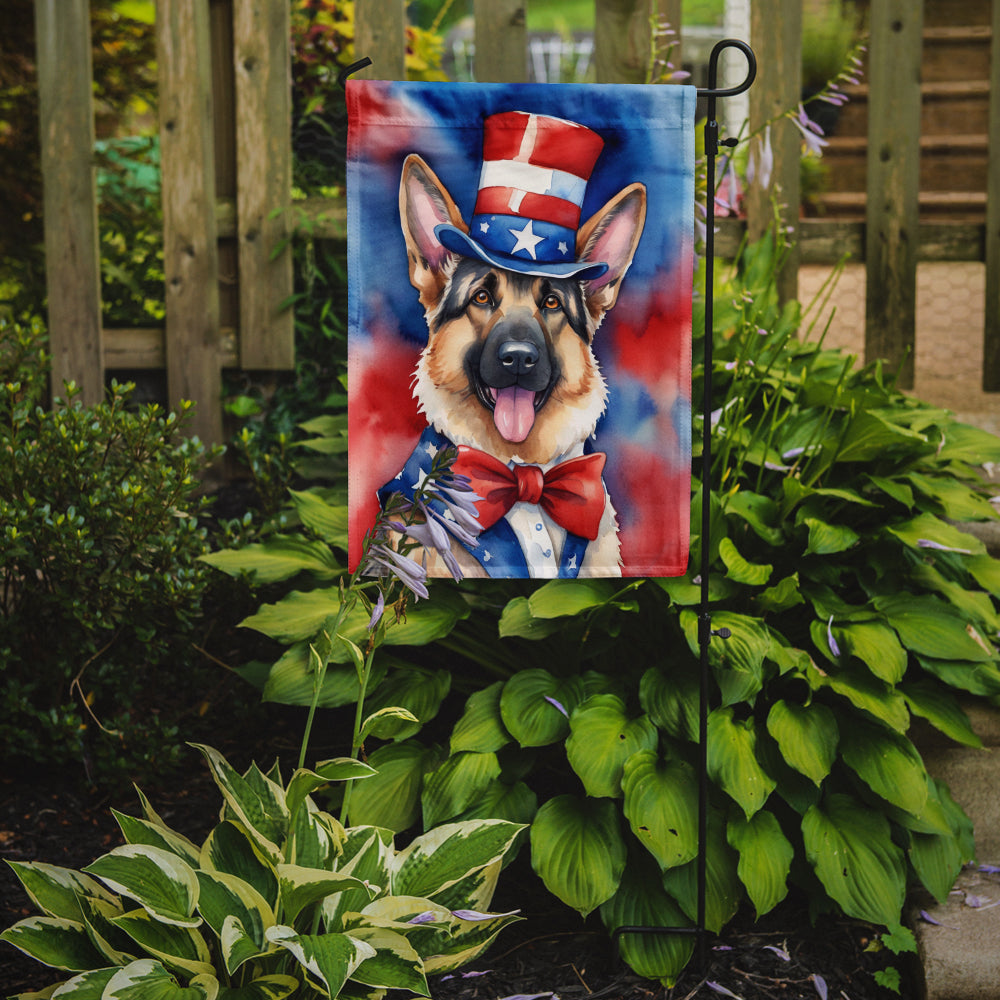 Buy this German Shepherd Patriotic American Garden Flag
