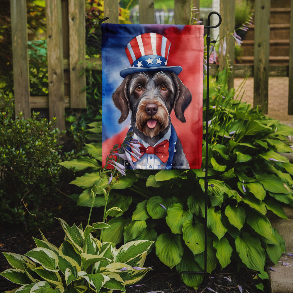 Buy this German Wirehaired Pointer Patriotic American Garden Flag