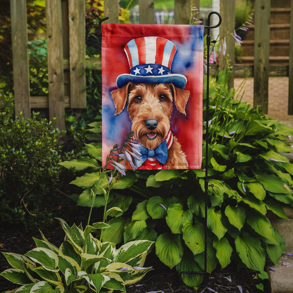 Buy this Irish Terrier Patriotic American Garden Flag