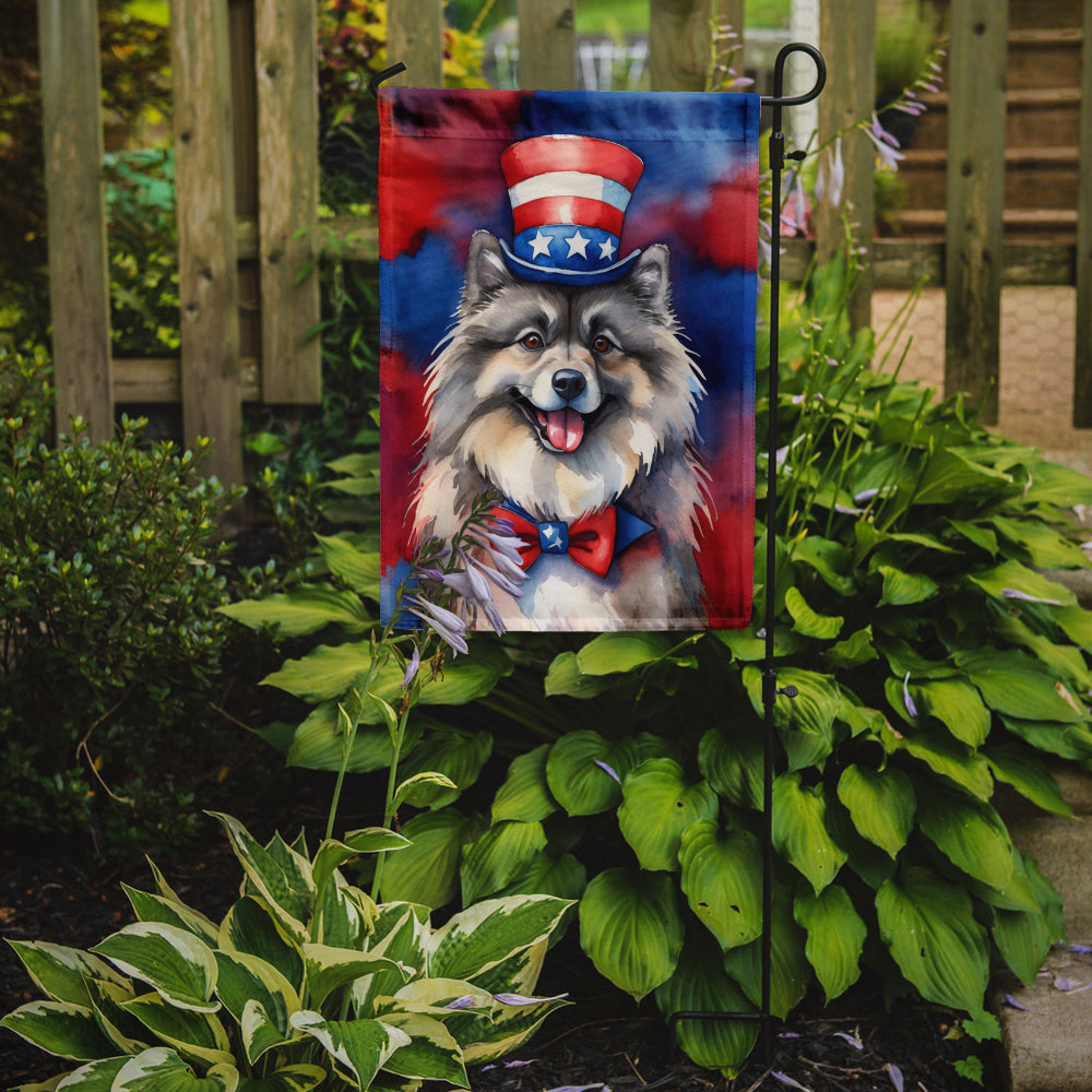 Buy this Keeshond Patriotic American Garden Flag