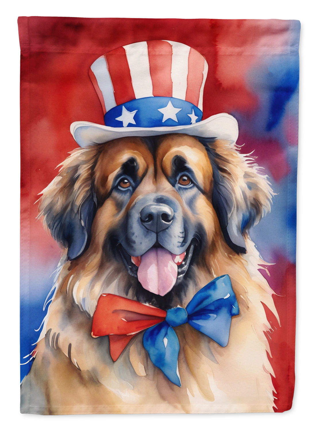 Buy this Leonberger Patriotic American House Flag