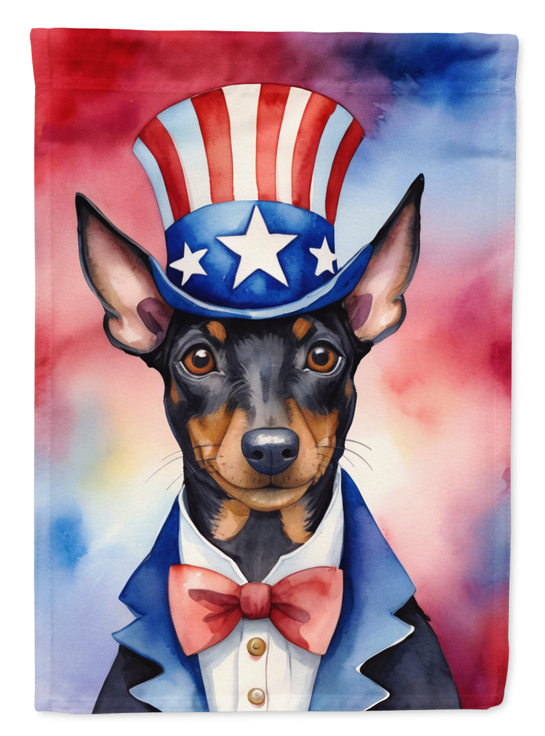 Buy this Manchester Terrier Patriotic American House Flag