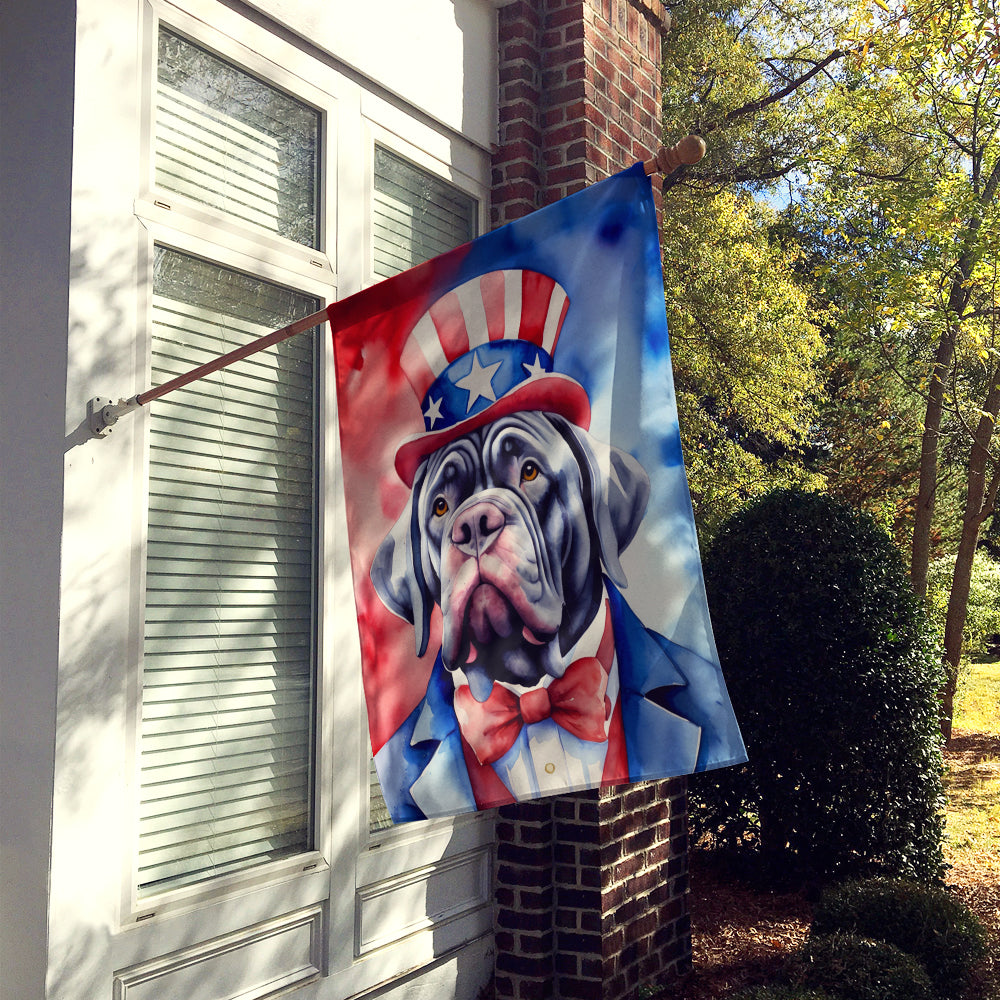 Neapolitan Mastiff Patriotic American House Flag