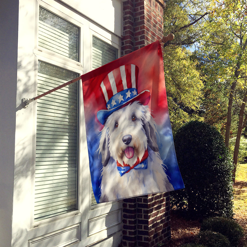 Buy this Old English Sheepdog Patriotic American House Flag