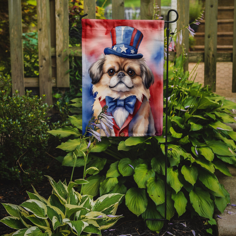 Buy this Pekingese Patriotic American Garden Flag