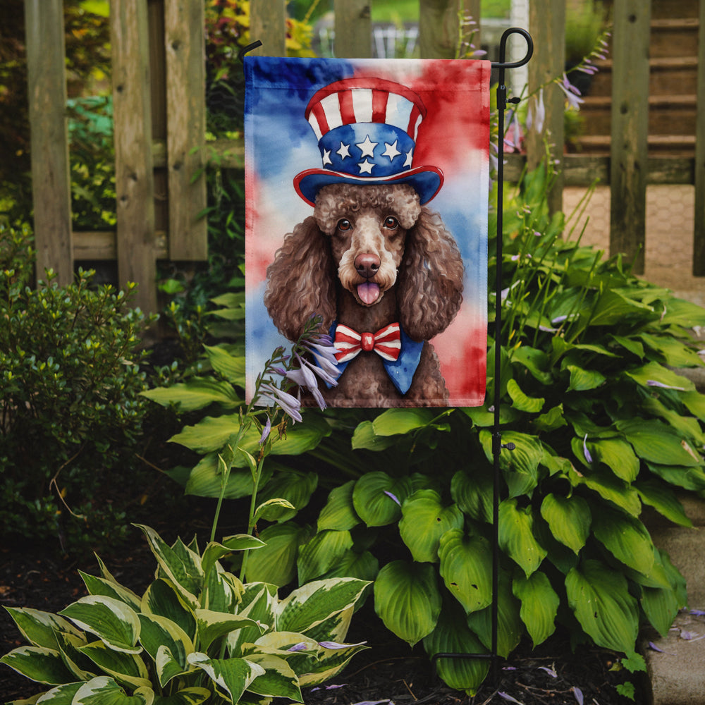 Buy this Poodle Patriotic American Garden Flag