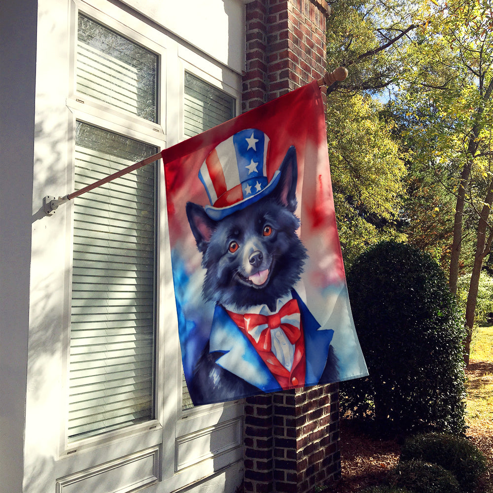 Buy this Schipperke Patriotic American House Flag