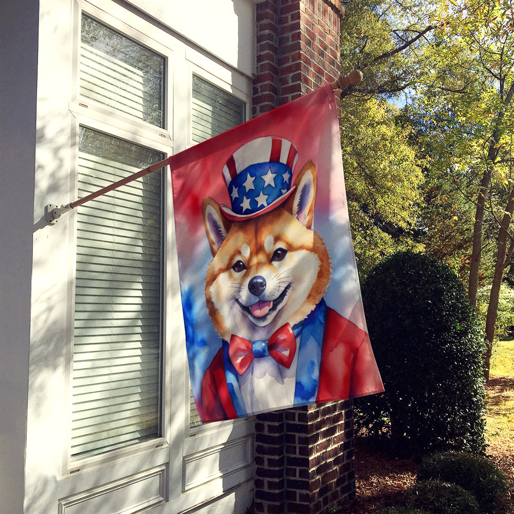 Buy this Shiba Inu Patriotic American House Flag